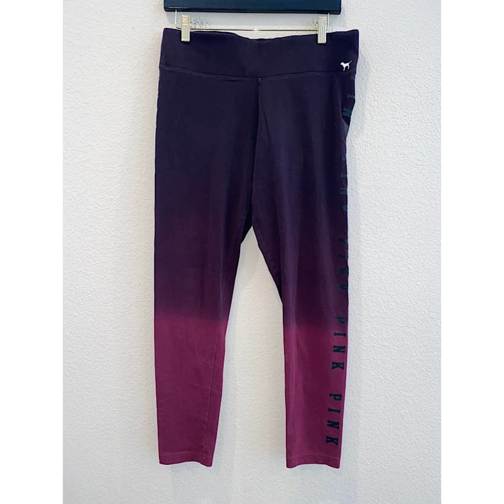 Victoria's Secret Pink Maroon Ombre Leggings Size Large